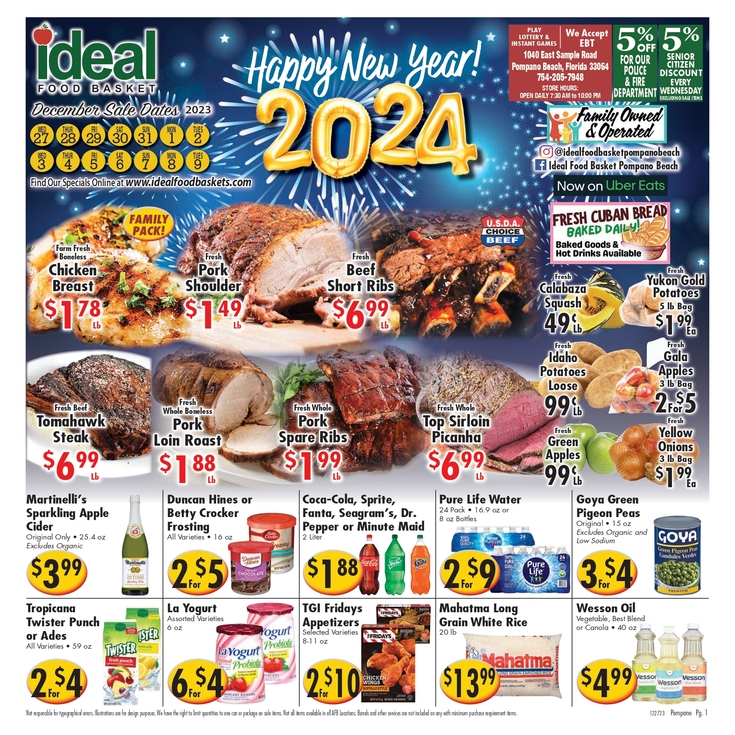 Print Weekly Specials Ideal Food Basket Ideal Food Basket 1040 E